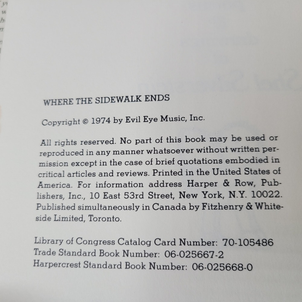 Shel Silverstein Where the Sidewalk Ends & A Light in the Attic Books Hardcover - Picture 10 of 11